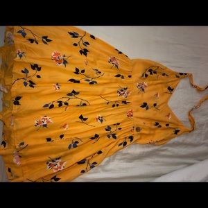 Once worn Urban Outfitters yellow dress.